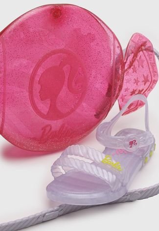 Sandália Grendene Kids Infantil Barbie Candy Bag Incolor