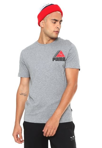 Camiseta Puma Logo Cinza - Marca Puma