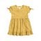 Vestido Hering Kids Curto Em Malha De Algodão Amarelo - Marca Hering