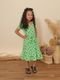 Vestido Faixa Coração Verde Infantil - Marca Aura