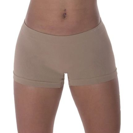 Calcinha Boxer Selene Sem Costura Feminina - Chocolate - Marca Selene