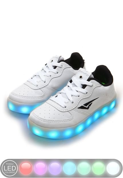 Tênis Casual Bouts Teen Led Light Branco - Marca Bouts Teen