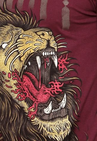 Camiseta Blunt Violent Lion Vinho