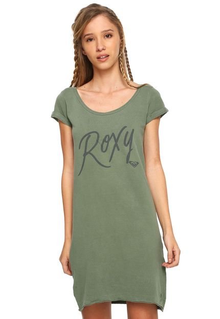 Vestido Roxy Curto Kissed Verde - Marca Roxy