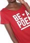 Camiseta Cavalera Be A Poem Vermelha - Marca Cavalera