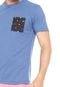 Camiseta FiveBlu Manga Curta Bolso Azul - Marca FiveBlu