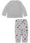 Pijama Hering Kids Longo Menino Frontal Cinza - Marca Hering Kids