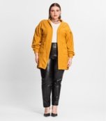 Cardigan Plus Size Em Canelado Tricot Secret Glam Amarelo - Marca Secret Glam