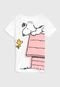 Camiseta Tricae por Snoopy Infantil Tal Mãe Tal Filha Woodstock Branca - Marca Tricae por Snoopy