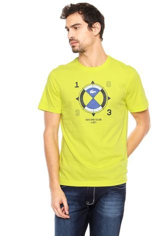 Camiseta Lacoste Sailing Club Amarela
