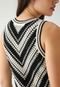 Vestido Tricot GAP Curto Listrado Off-White - Marca GAP