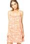 Vestido Benetton Flowers Laranja - Marca Benetton