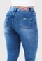 Calça Jeans HNO Jeans Capri Skinny Elastano Barra Desfiada Azul - Marca HNO Jeans