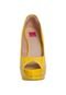 Peep Toe Pink Connection Meia Pata Amarelo - Marca Pink Connection