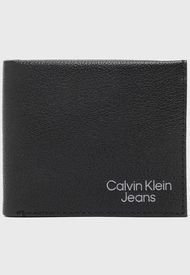 Billetera Micro Pebble Bifold Negro Calvin Klein Jeans