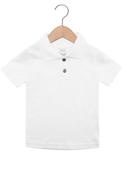 Camisa Polo Alakazoo Menino Branca - Marca Alakazoo