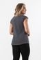 Blusa Rioutlet Furadinha Viscolycra Cinza Chumbo - Marca Rioutlet