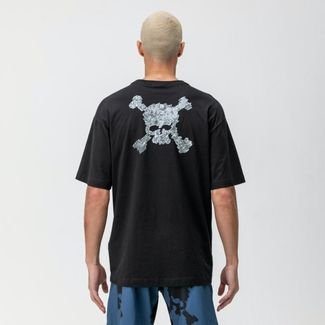 Camiseta Oakley Back to Skull Bark Tee - Blackout - G Preto
