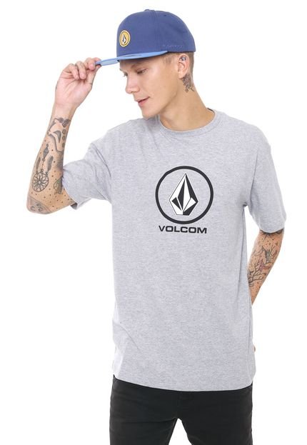 Camiseta Volcom New Circle Cinza - Marca Volcom