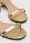 Sandália Dumond Metalizada Dourada - Marca Dumond