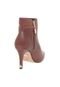 Ankle Boot Couro Verofatto Salto Fino Marrom - Marca Verofatto