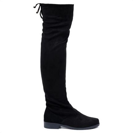 Bota Montaria Over The Knee Camurca Stretch A Cima Do Joelho - Marca Domidona