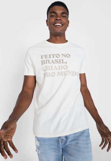 Camiseta Reserva Criado Pro Mundo Off-White - Marca Reserva
