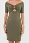 Vestido Colcci Curto Ombro a Ombro Verde - Marca Colcci