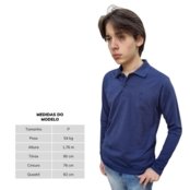 Camisa Polo Masculina Básica Algodão Manga Longa Casual Slim - Marca John Pull