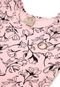 Vestido Milon Infantil Flores Rosa - Marca Milon