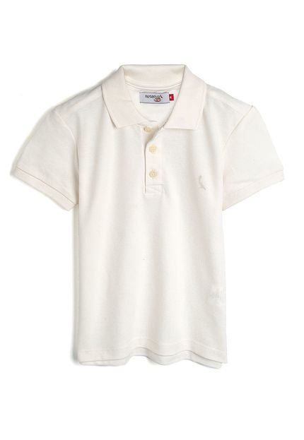 Camisa Polo Reserva Mini Infantil Lisa Off-White - Marca Reserva Mini
