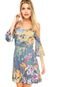 Vestido Ciganinha FiveBlu Floral Azul - Marca FiveBlu