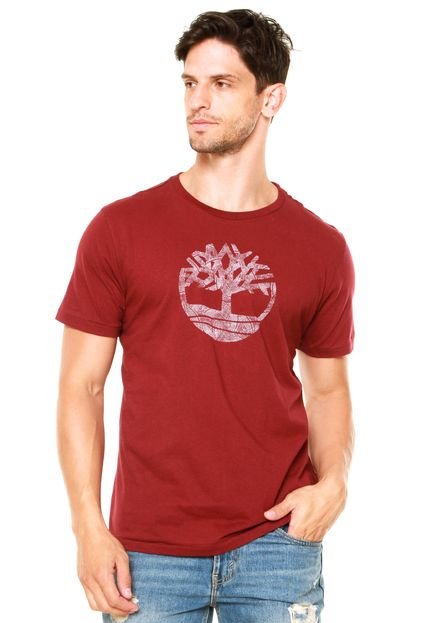 Camiseta Timberland Kennebec River Tree Vinho - Marca Timberland