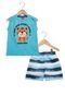 Conjunto Tricae Global Peace  Infantil  Azul - Marca Tricae