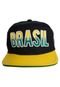 Boné Fifa Club Brasil Aba Reta Preto - Marca Licenciados Copa do Mundo