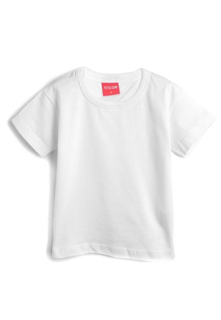 Camiseta Tricae Menino Lisa Branca - Marca Tricae