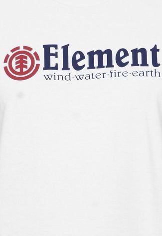 Camiseta Manga Curta Element Estampada Branca
