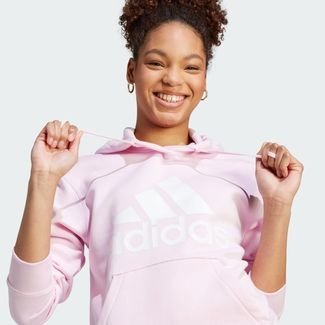 Adidas Moletom Capuz Fleece Regular Essentials Big Logo