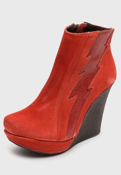 Bot n Cuero Rojo Exotica Compra Ahora Dafiti Chile