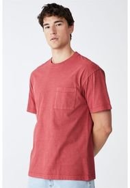 Polera Cotton On Loose Fit T-Shirt Rojo - Calce Holgado
