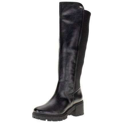 Bota Feminina Cano Alto Via Marte 001003 5831003 Preto - Marca Via Marte