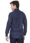 Camisa Victory Eagle Slim Padronagem Azul-Marinho - Marca Victory Eagle