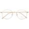 Armação De Óculos Para Grau  Redondo Round Dourado - Marca Palas Eyewear