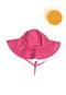 Chapéu Infantil de proteção solar UV FPU 50  Ecoeplay Liso Pink - Marca Ecoeplay