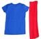 Camiseta Super Herói Com Capa Removível Roupa Bebê Menino  Azul/Vermelho - Marca Manabana
