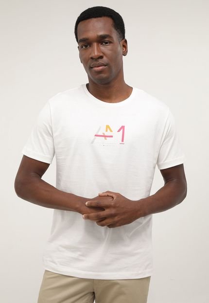 Camiseta Aramis Lettering Branca - Marca Aramis
