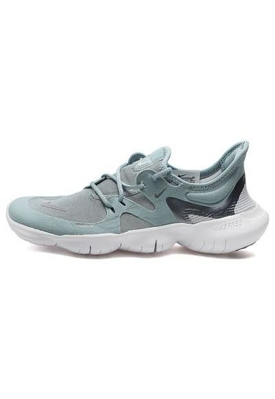 Nike free 5.0 gris con verde top