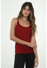 Camiseta Roja De Tiras Para Mujer
