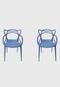 Conjunto 02 Cadeiras Allegra Pp Azul Caribe Rivatti - Marca Rivatti