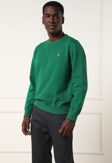 Blusa de Moletom Fechada Polo Ralph Lauren Logo Verde - Marca Polo Ralph Lauren